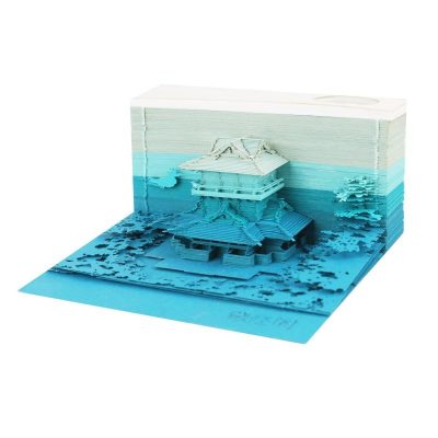 Depository Of Buddhist Scriptures Omoshiroi Block 3d Memo Pads Omoshiroi Block Shop