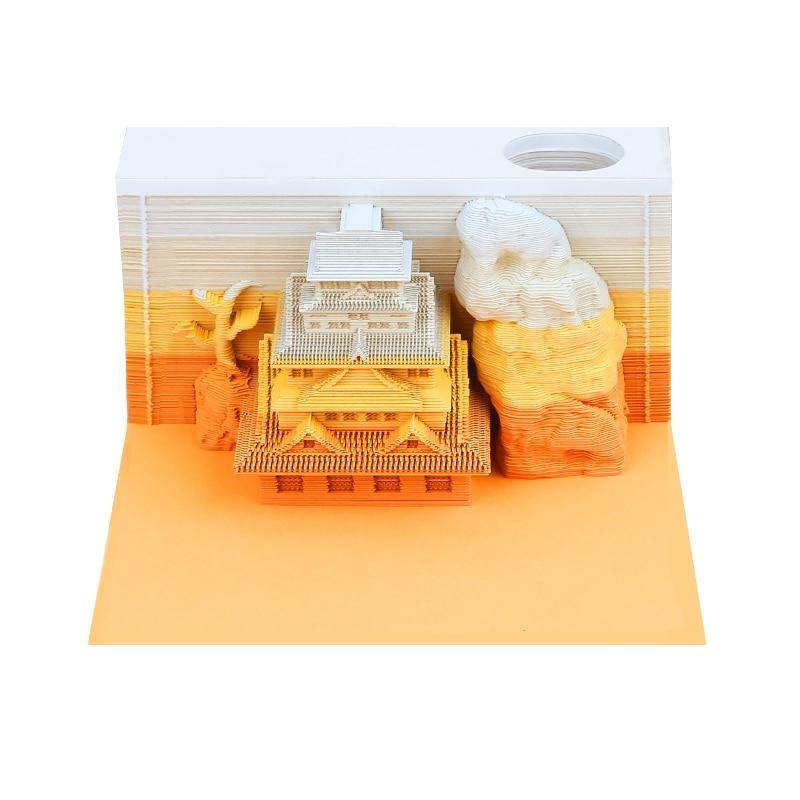 Chinese Temple Omoshiroi Block 3d Memo Pads Omoshiroi Block Shop