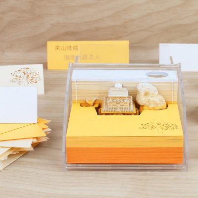 Chinese Temple Omoshiroi Block 3d Memo Pads Omoshiroi Block Shop