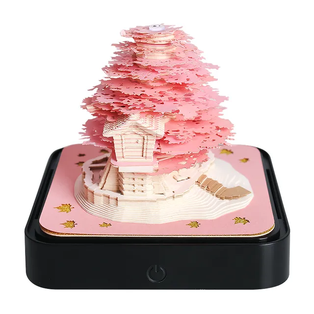 Sakura Treehouse Omoshiroi Block 3D Memo Pads - Omoshiroi Block Shop